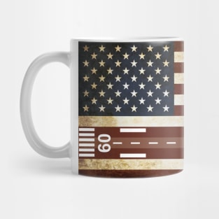 Patriotic Airplane with airport Mug